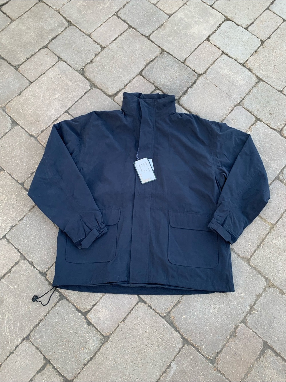 Scottish Winds golf impermeable navy blue jacket size M